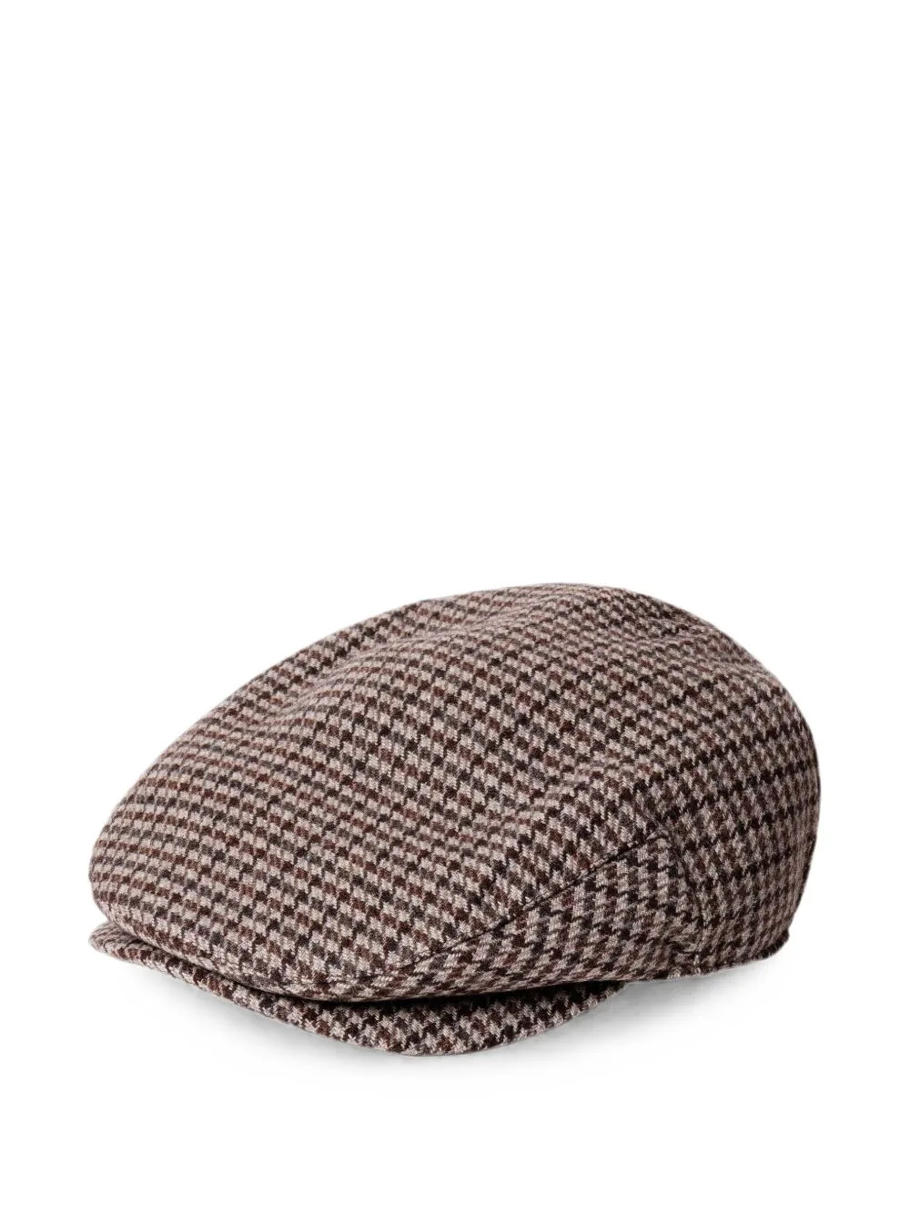 Houndstooth-Pattern Flat Cap by Hackett London