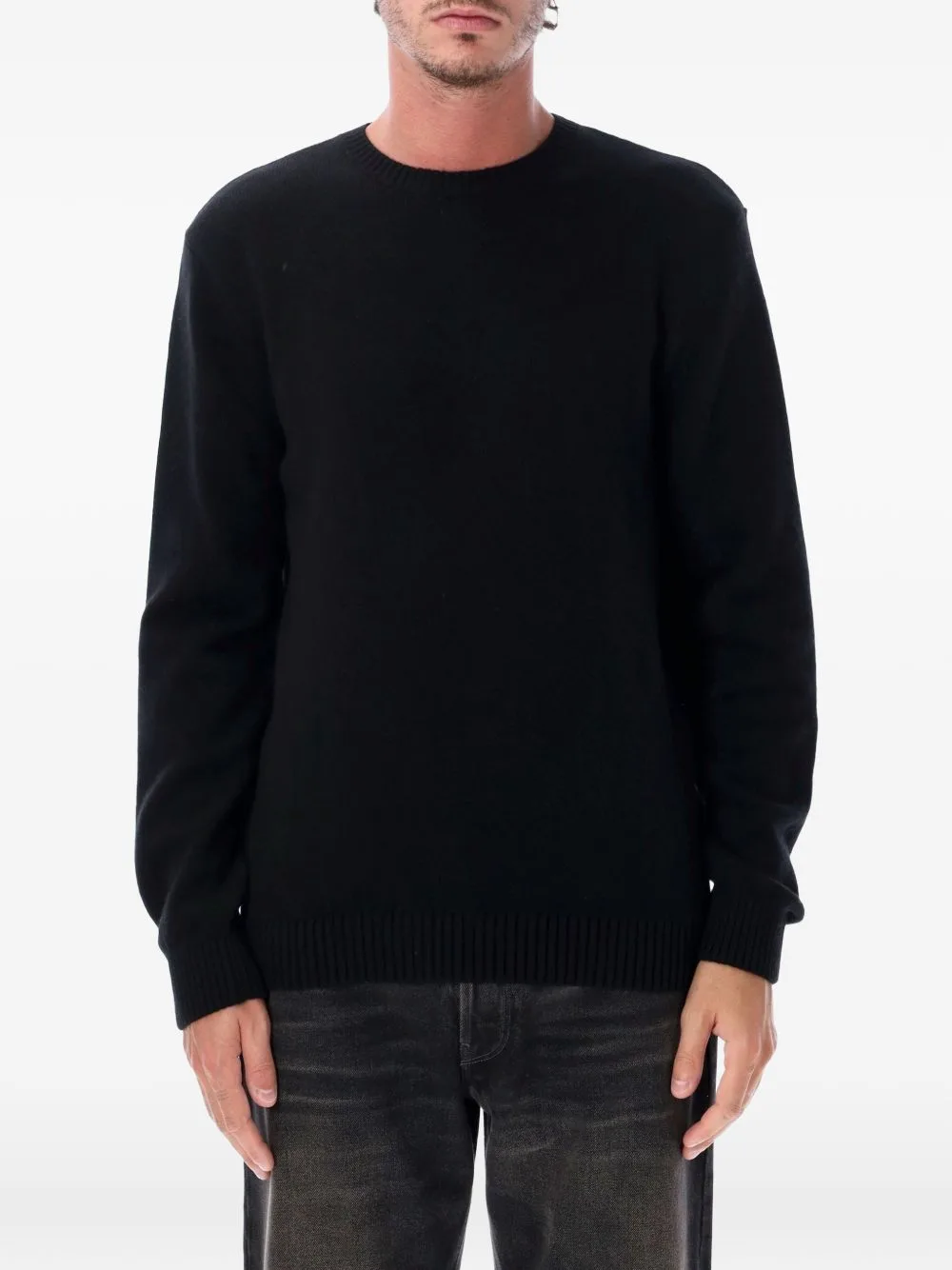 Crew-Neck Ribbed-Trim Sweater by colorful standard