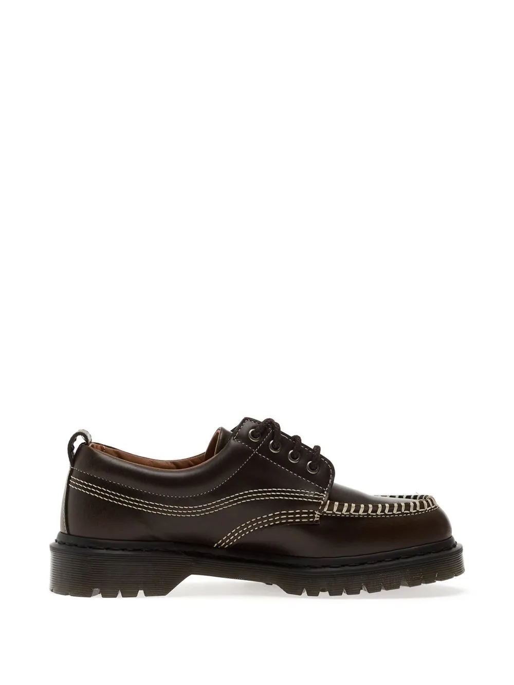 Lowell Whipstitch-Detail Calf Leather Derby Shoes by Dr. Martens