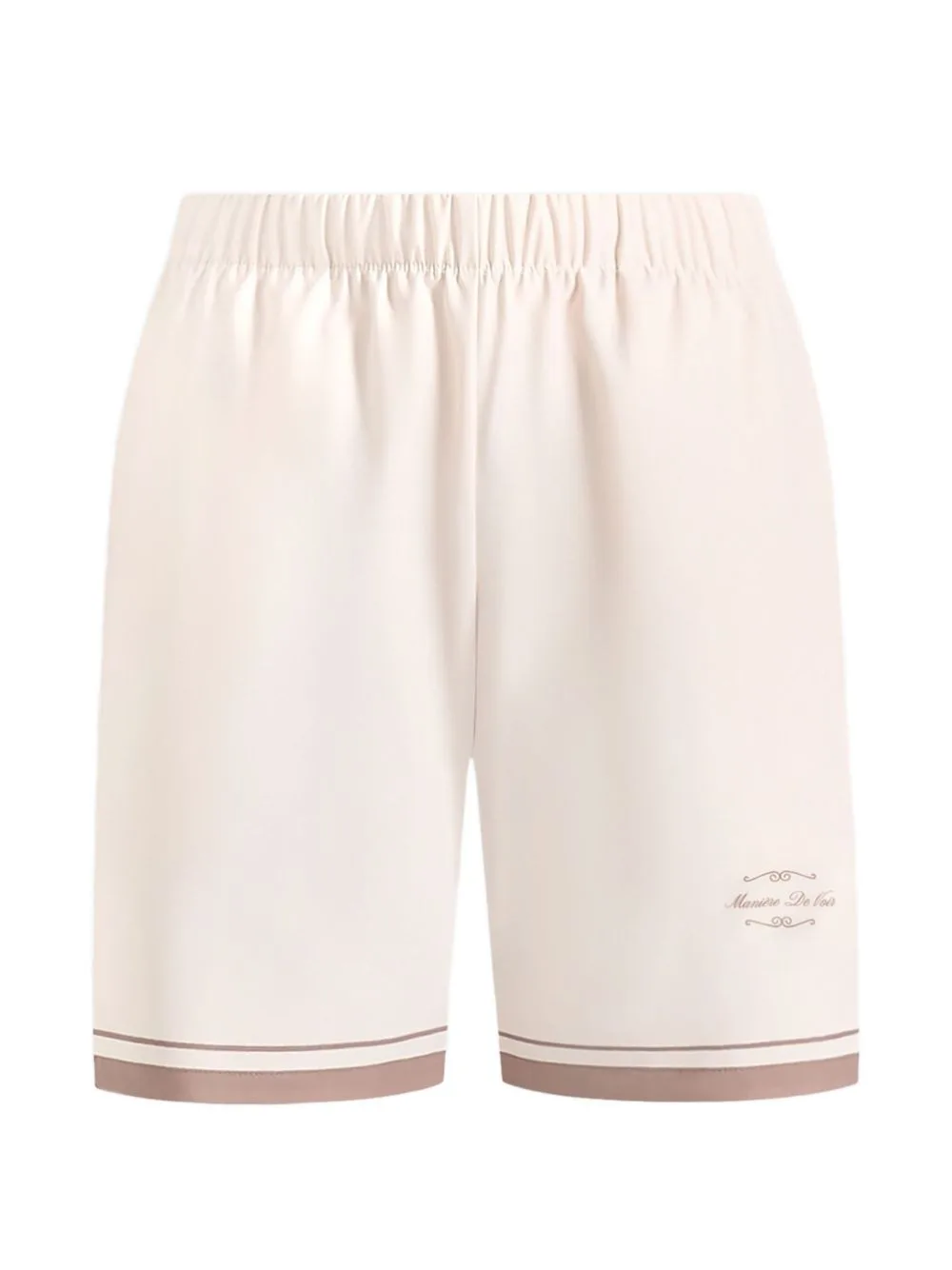 Sean Cream Baroque Shorts by Manière De Voir