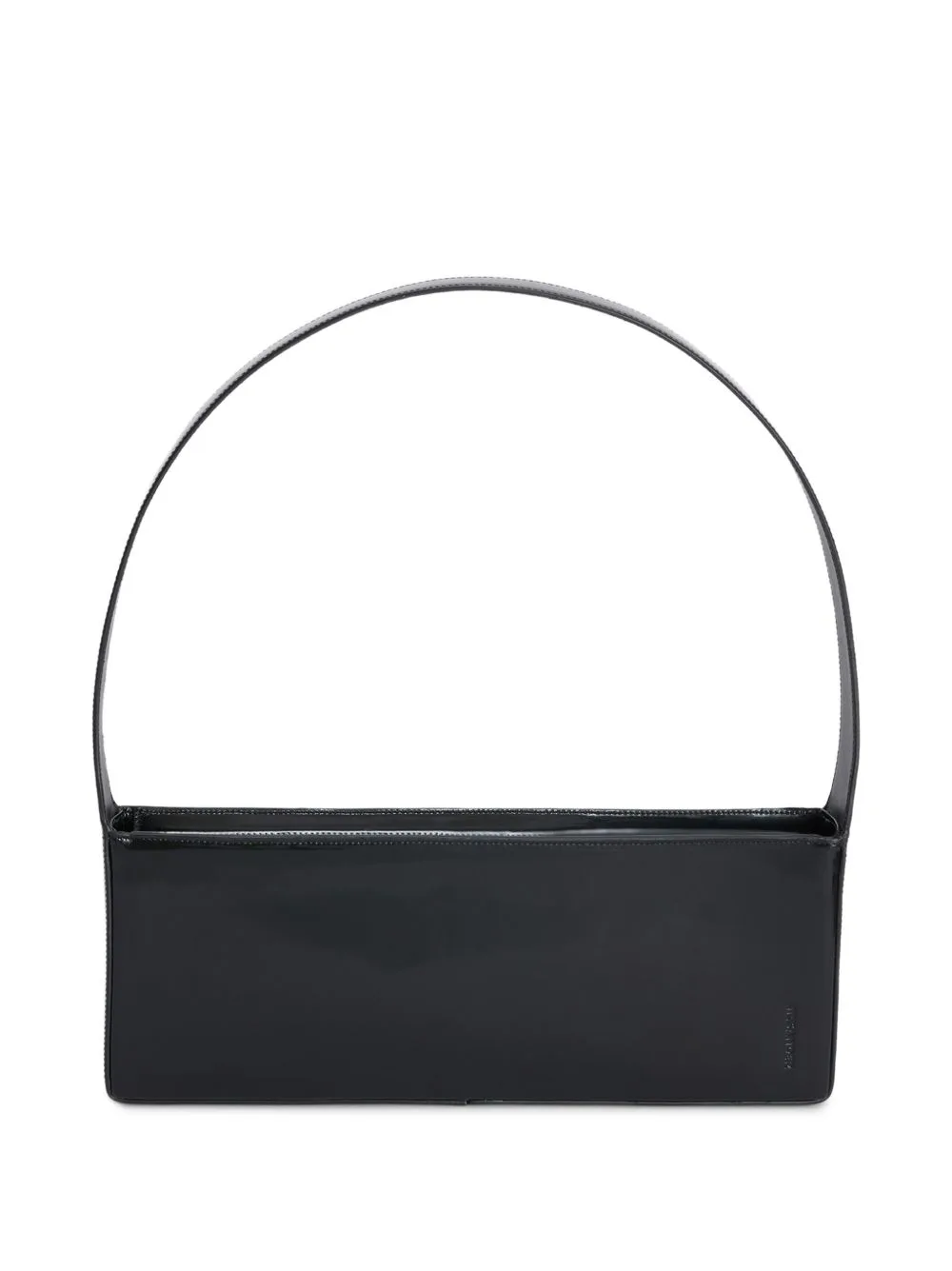 Monolith East-West Patent Leather Shoulder Bag