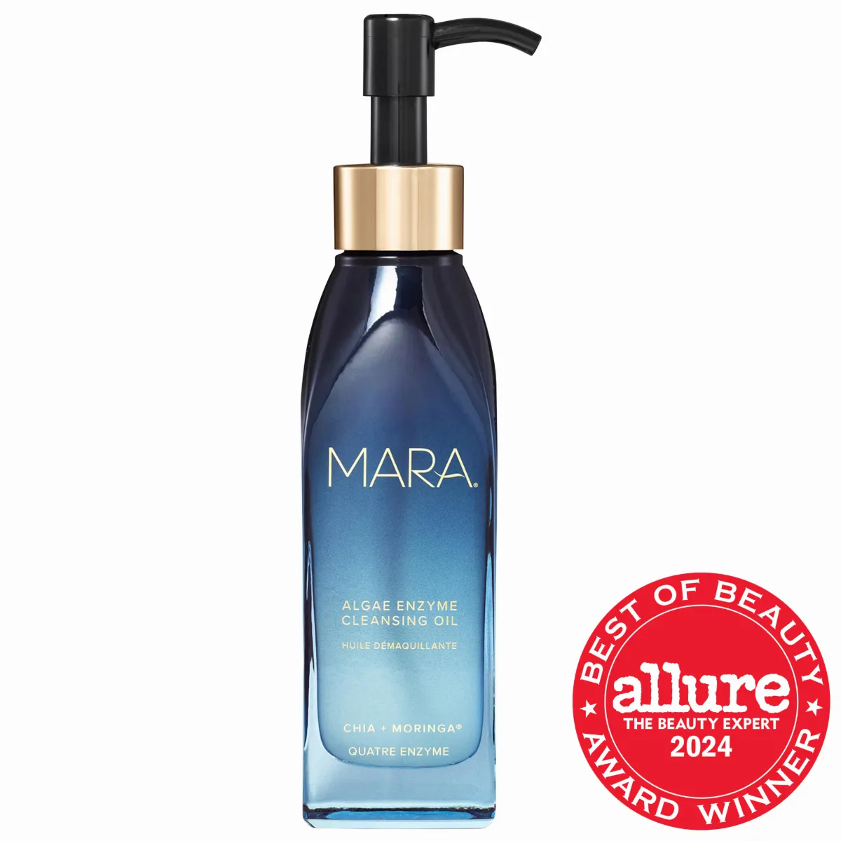 Algae Enzyme Cleansing Oil Makeup Remover with Chia + Moringa 4 oz / 120 mL by MARA