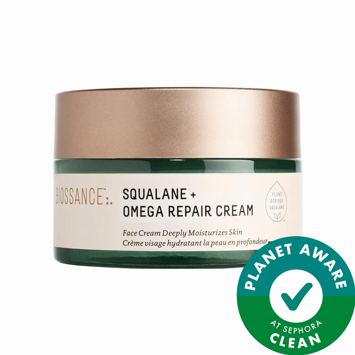 Omega Repair Deep Hydration Moisturizer with Ceramides and Hyaluronic Acid + Squalane 1.69 oz / 50 mL by Biossance