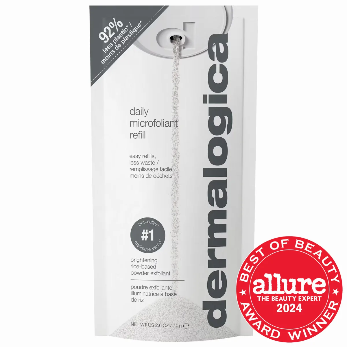 Daily Microfoliant Exfoliator Refill Pack 2.6 oz / 74 Ml Refill Pouch by Dermalogica