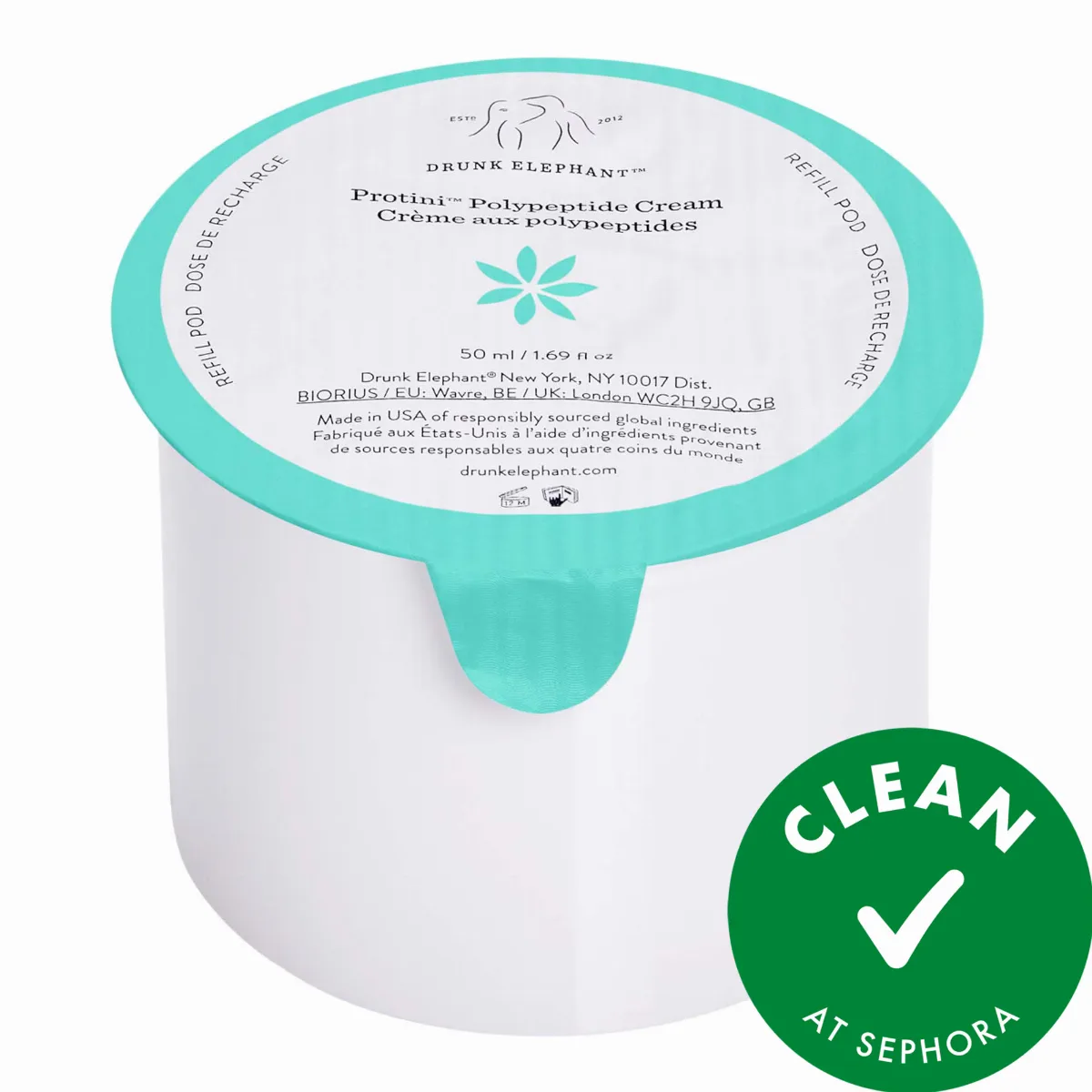 Protini Polypeptide Firming Refillable Moisturizer with Peptides 1.69 oz / 50 mL Refill by Drunk Elephant