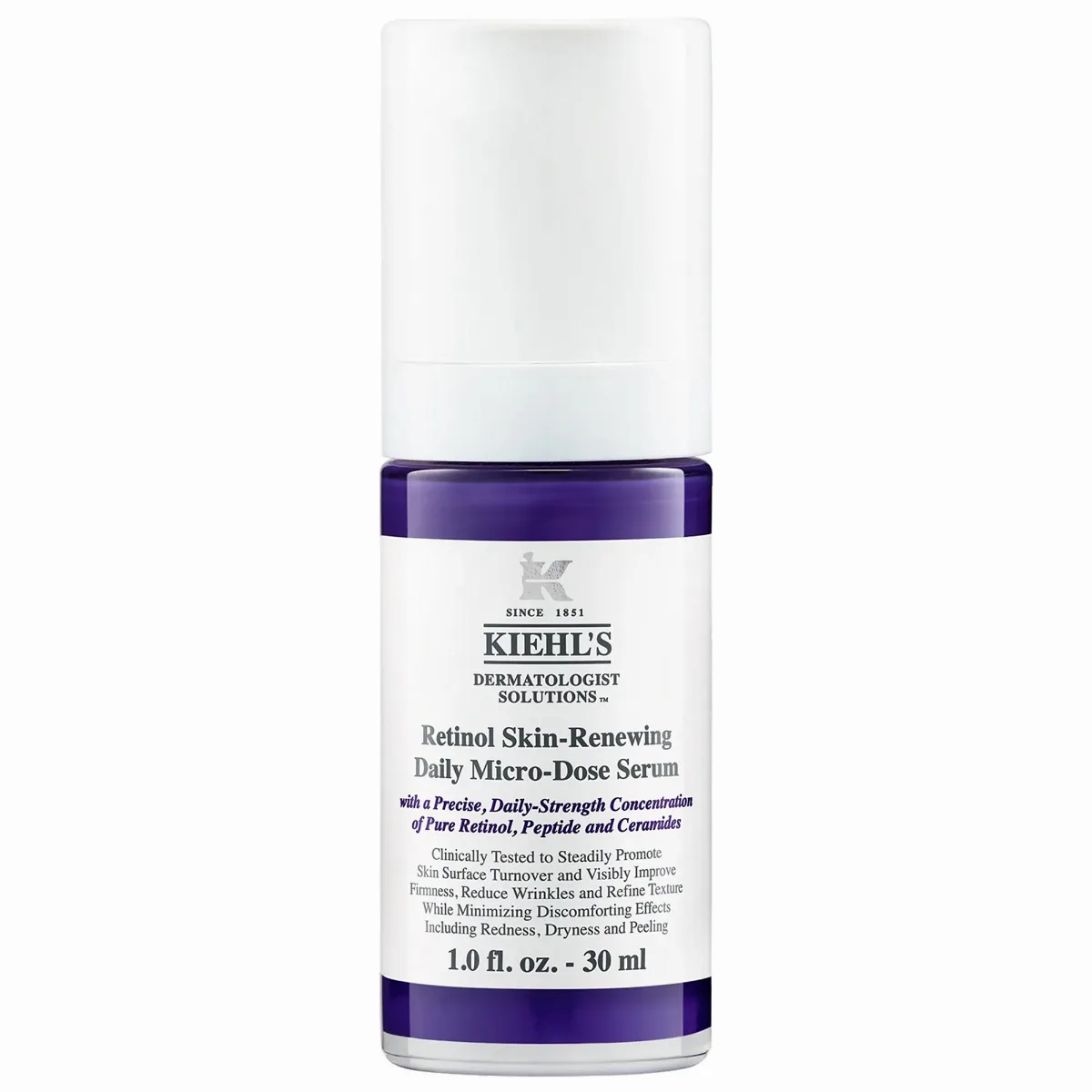 Micro-Dose Anti-Aging Retinol Serum with Ceramides & Peptide 1 oz / 30 mL by Kiehl's Since 1851