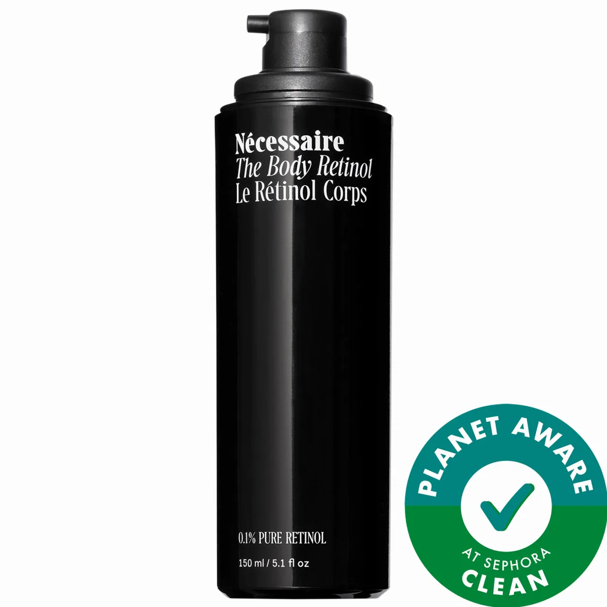 The Body Retinol - Repair Serum with 0.1% Pure Retinol, 10% AHA + 5 Peptides 5.1 oz / 150 mL by Nécessaire