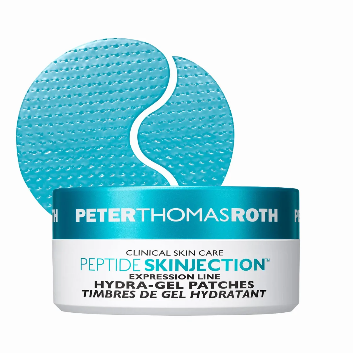 Peptide Skinjection Hydra-Gel Face and Eye Mask Patches for Expression Lines 60 Patches / Pack by Peter Thomas Roth