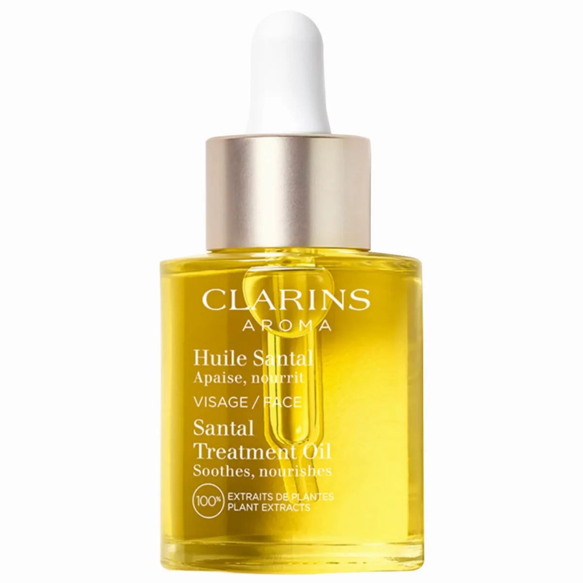 Santal Soothing & Hydrating Face Treatment Oil 1 oz / 30 mL by Clarins