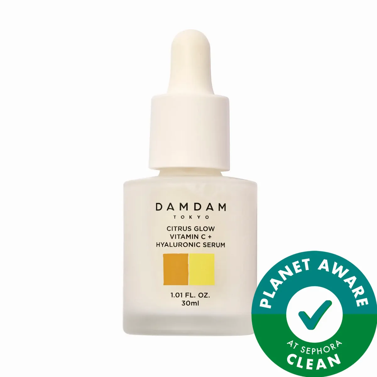 Citrus Glow Dual Vitamin C + Hyaluronic Acid Brightening Serum 1.01 oz / 30 Ml by DAMDAM