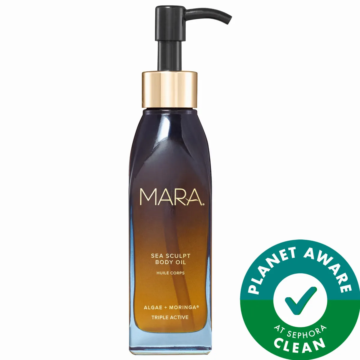 Sea Sculpt Body Oil for Firmness & Cellulite with Algae + Moringa 4.06 oz / 120 Ml by MARA