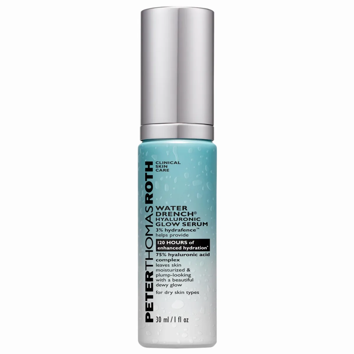 Water Drench Hyaluronic Acid Face Serum for Dewy Hydration 1.0 Fl oz / 30 Ml by Peter Thomas Roth