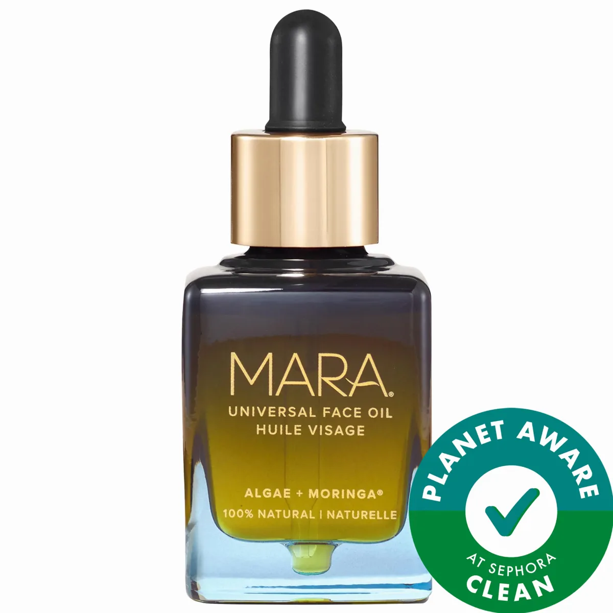 Universal Hydrating Face Oil for Anti-Aging and Glow with Algae + Moringa 1.18 oz / 35 mL by MARA