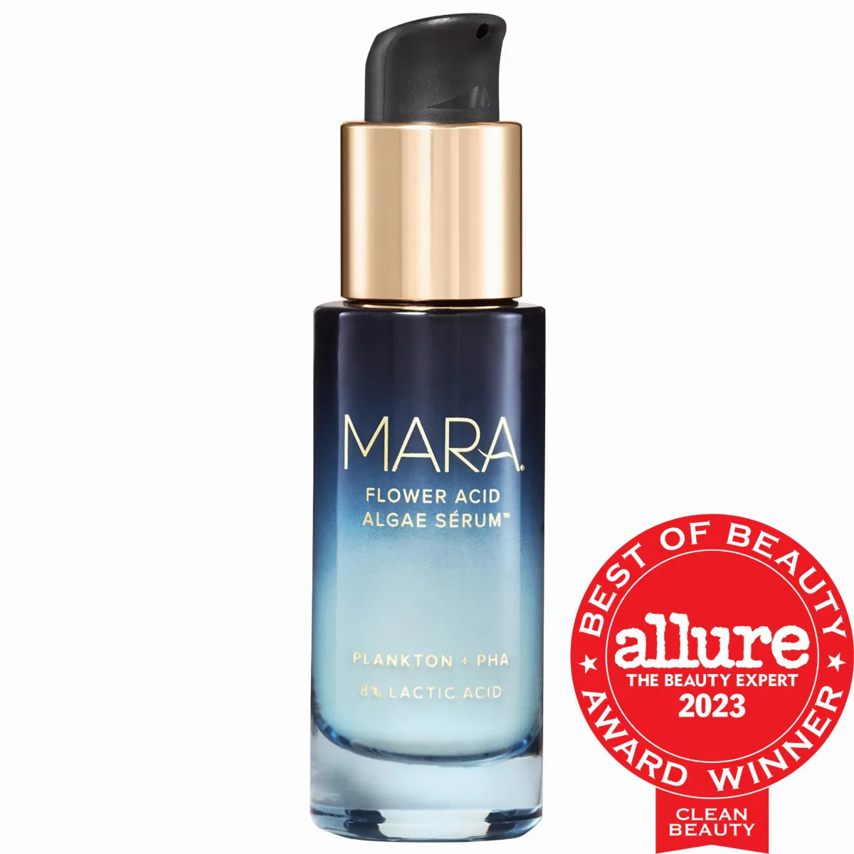 Flower Acid Algae Resurfacing Serum with 11% Lactic Acid + PHA 1 oz / 30 mL by MARA