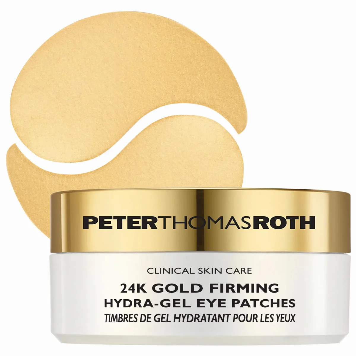 24K Gold Firming Hydra-Gel Eye Mask Patches for Fine Lines and Dark Circles 30 Pairs - 60 Patches by Peter Thomas Roth