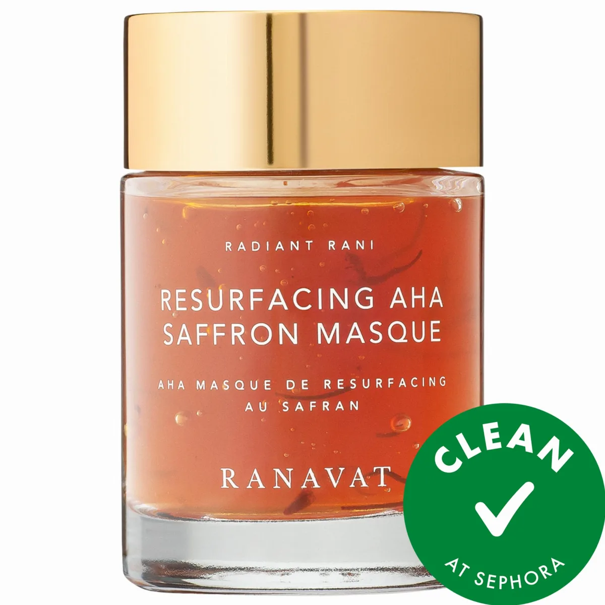 Resurfacing & Regenerative Masque with Fruit AHAs, Papaya Enzymes, and Saffron to Brighten and Smooth 1.7 oz / 50 Ml by RANAVAT