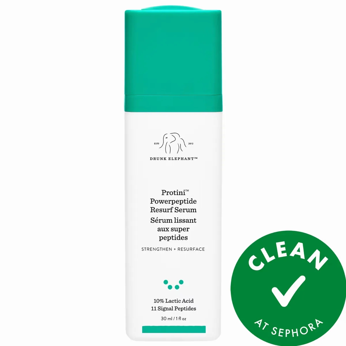 Protini Powerpeptide Resurfacing Serum with Lactic Acid 1 oz / 30 Ml by Drunk Elephant