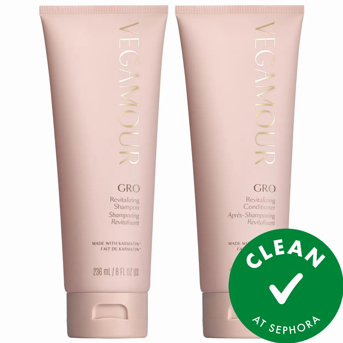 GRO Revitalizing Shampoo and Conditioner Set for Thinning Hair by Vegamour