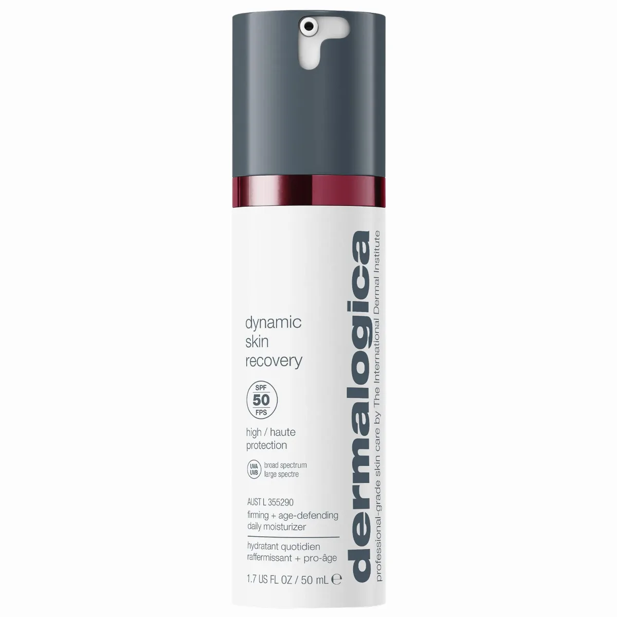 Dynamic Skin Recovery SPF50, Peptide Anti-Aging Moisturizer with Broad Spectrum Sunscreen for Firming & Wrinkles 1.7 oz / 50 mL by Dermalogica