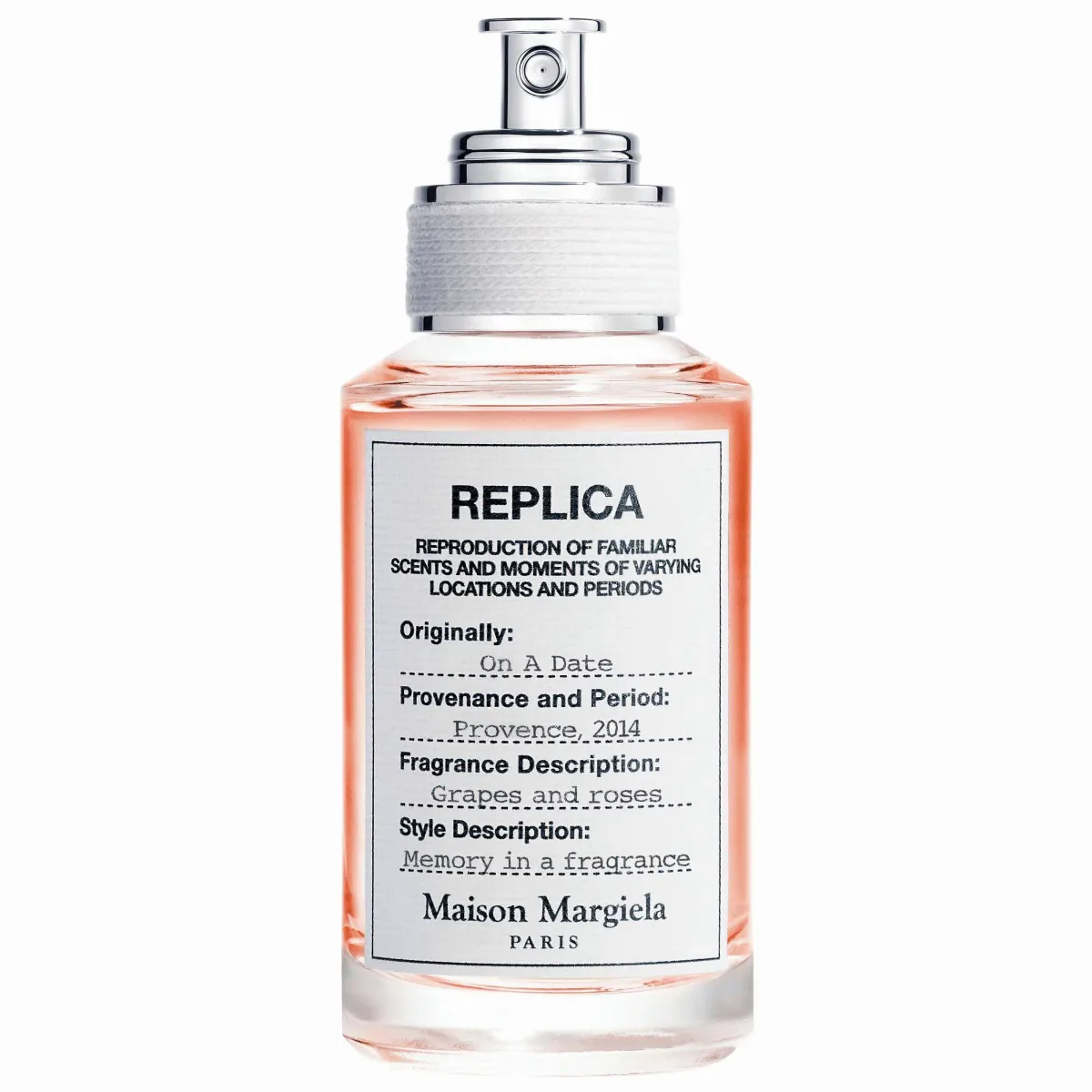 Maison Margiela Replica on a Date Eau De Toilette with Rose & Black Currant 1 oz / 30 mL by Maison Margiela