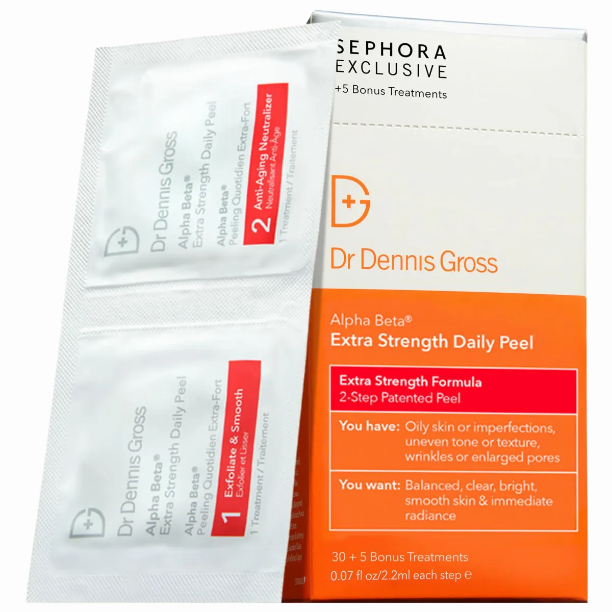 Alpha Beta Extra Strength Daily Peel Pads 30 Treatments + 5 Bonus by Dr. Dennis Gross Skincare