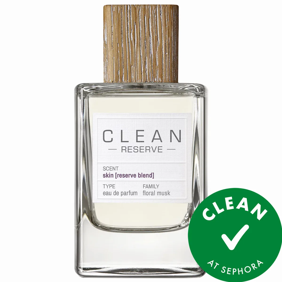 Skin Eau De Parfum with Musk and Vanilla 3.4 oz / 100 Ml by CLEAN RESERVE