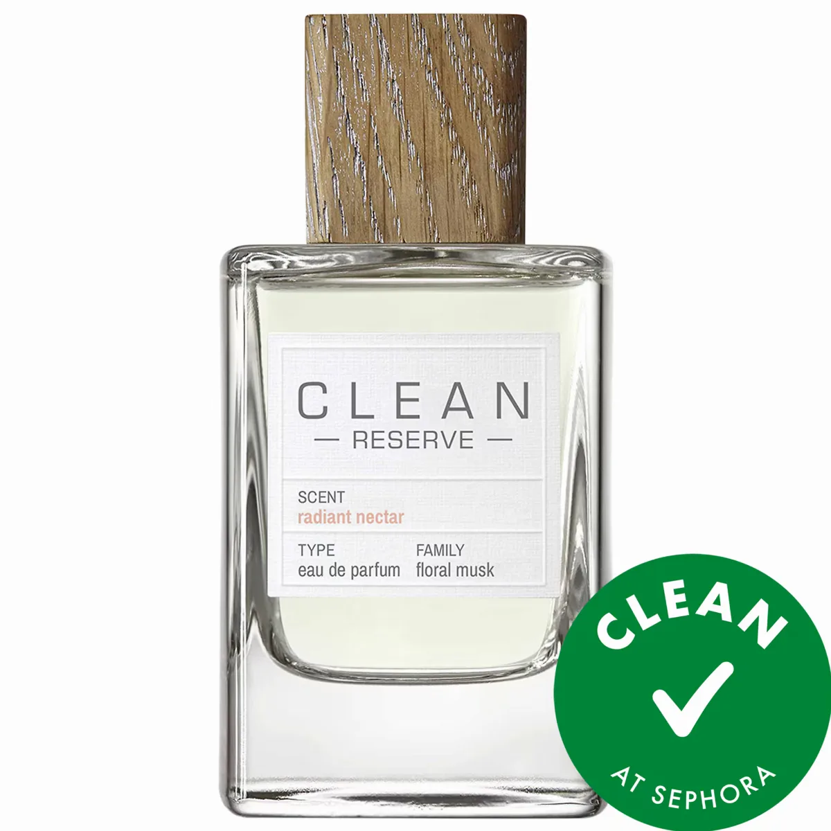 Radiant Nectar Eau De Parfum with Woody Musk 3.4 oz / 100 Ml by CLEAN RESERVE