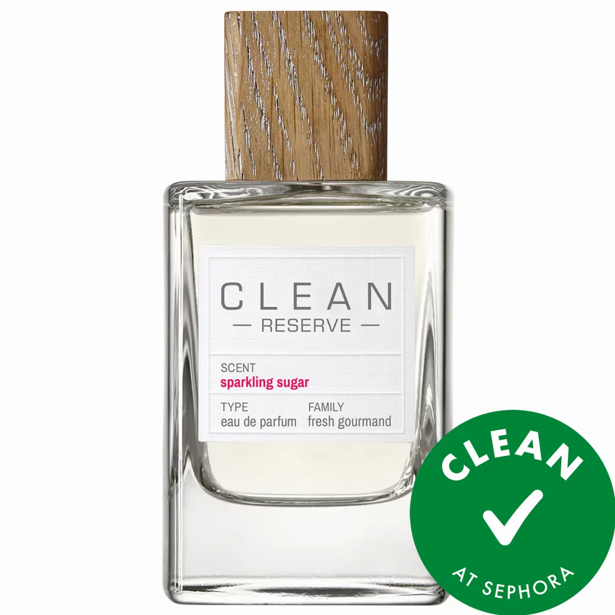 Sparkling Sugar Eau De Parfum with Peach 3.4 oz / 100 Ml Eau De Parfum Spray by CLEAN RESERVE