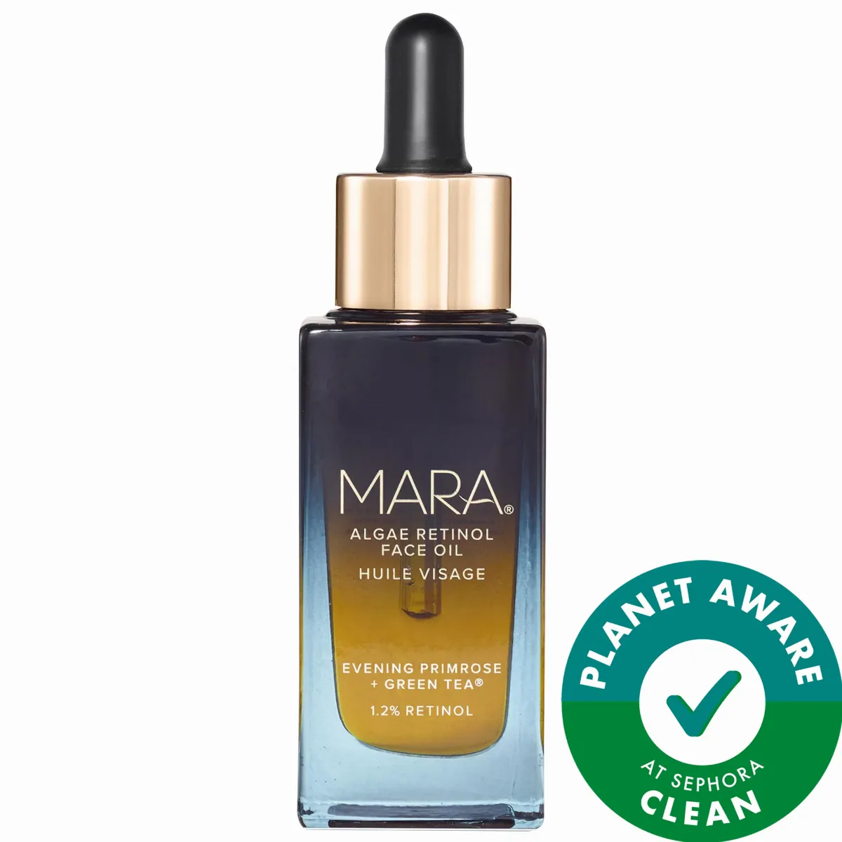 1.2% Clean Algae Retinol Face Oil for Anti-Aging and Wrinkles with Green Tea 1 oz / 30 mL by MARA