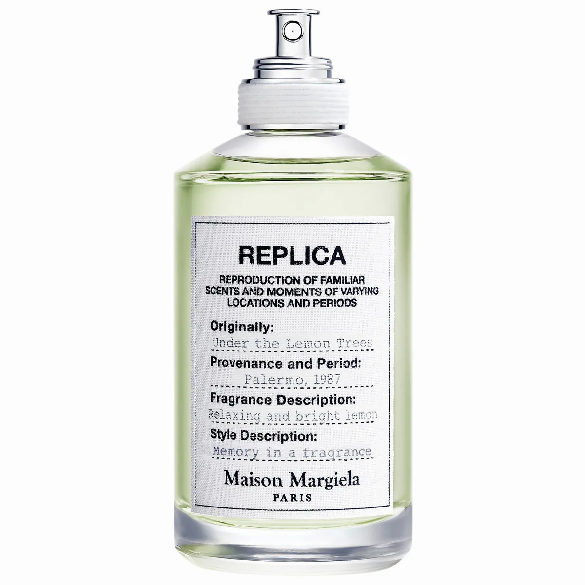 Replica Under the Lemon Trees Eau De Toilette with Citrus & Musk 3.4oz / 100mL by Maison Margiela