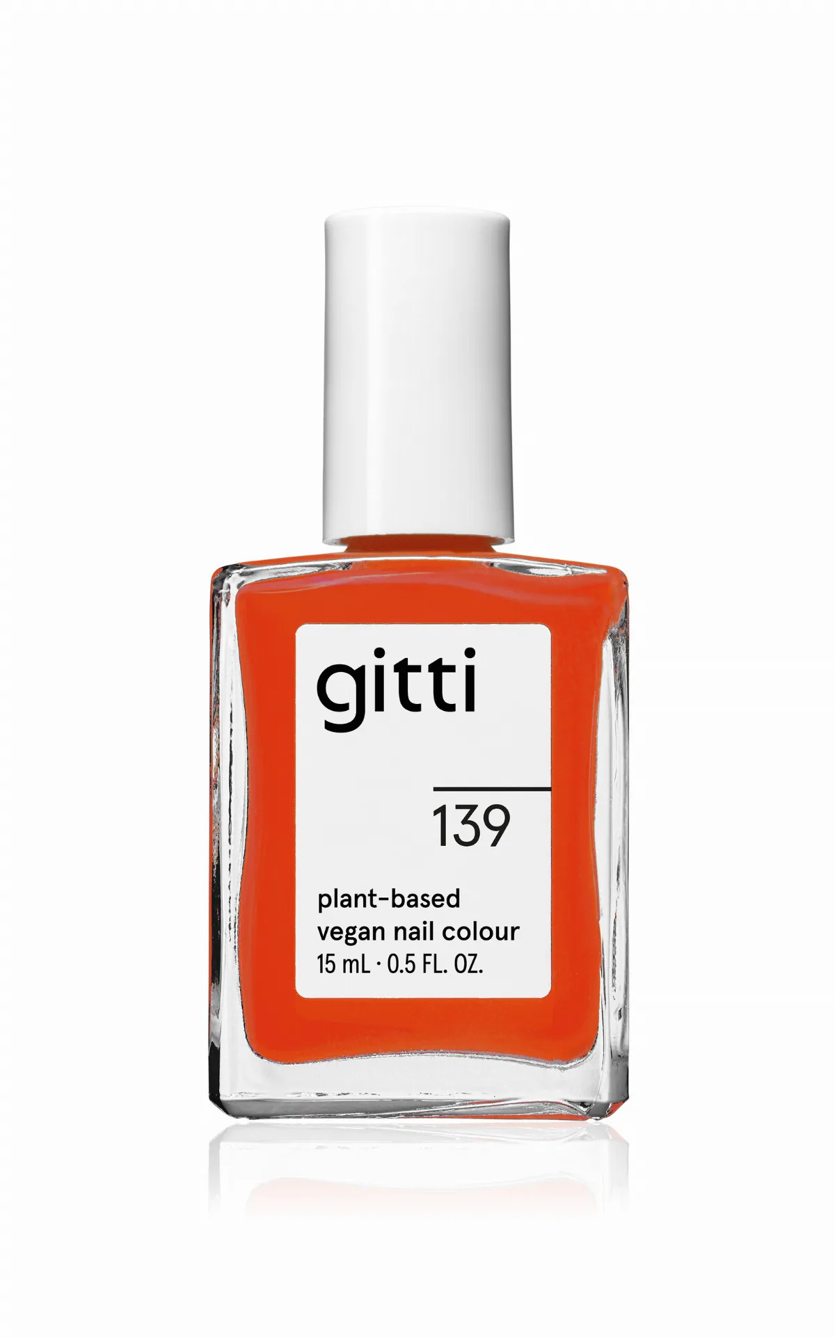 Nail Polish - No. 139 Fiery Orange Red by gitti
