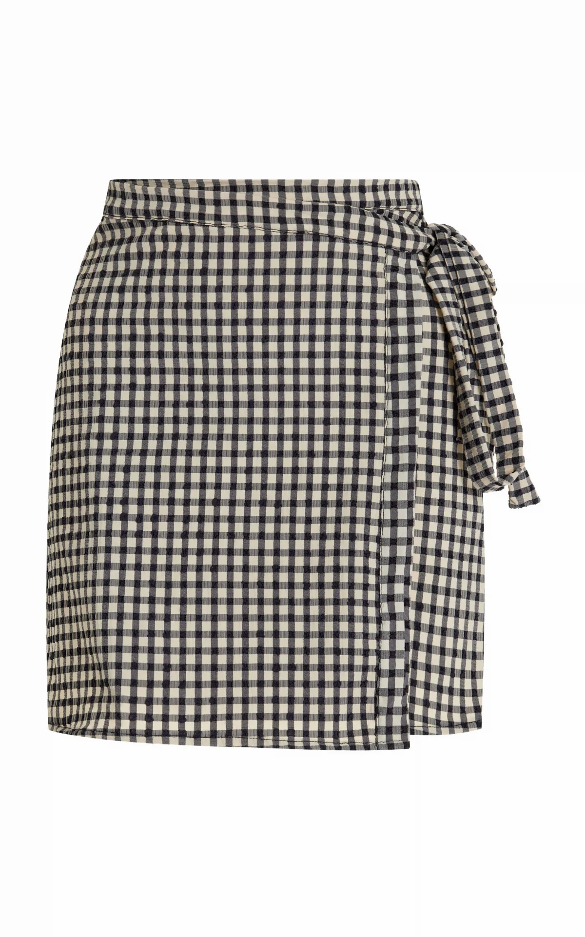 Gingham Wrap Skirt by JUILLET SWIMWEAR