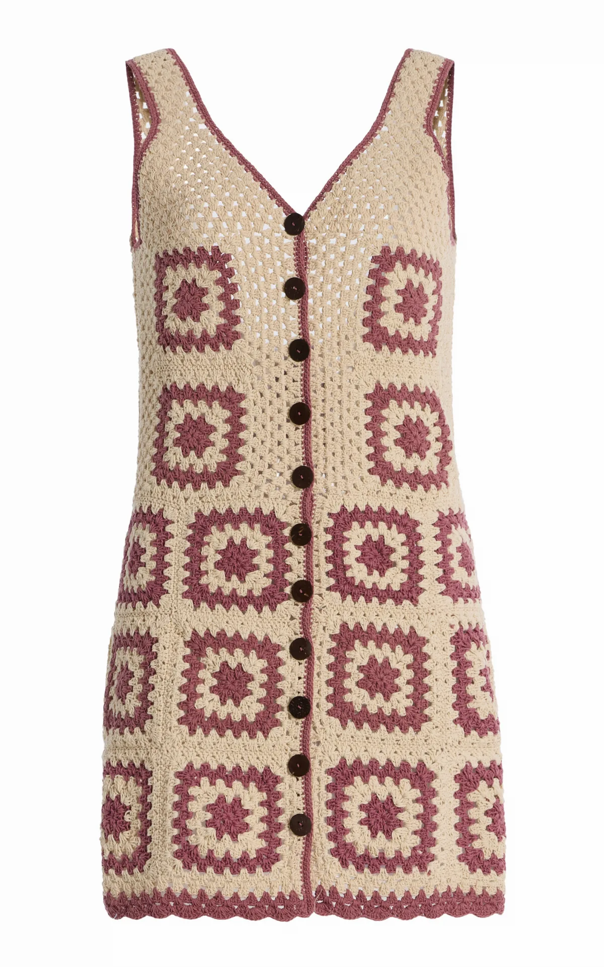 Baia Crocheted Cotton Mini Dress by Akoia Swim