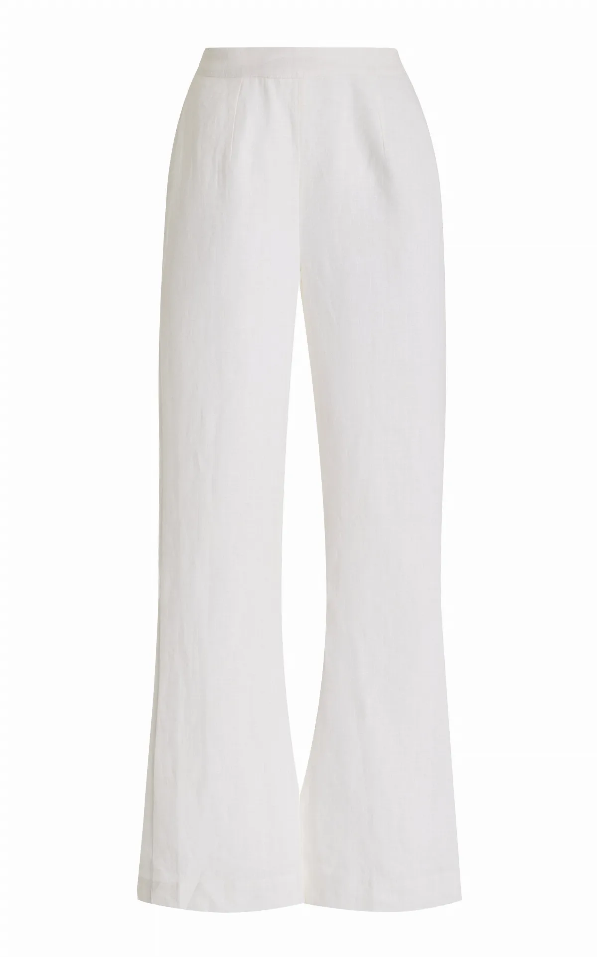Tia High-Waisted Linen Flared-Leg Pants by Posse