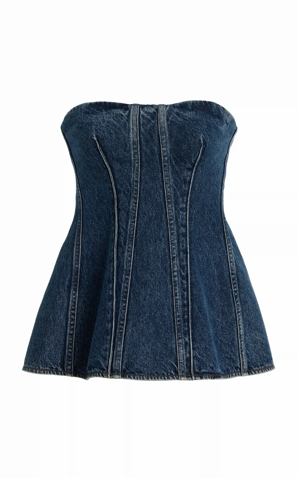 Lara Denim Corset Top by Agolde