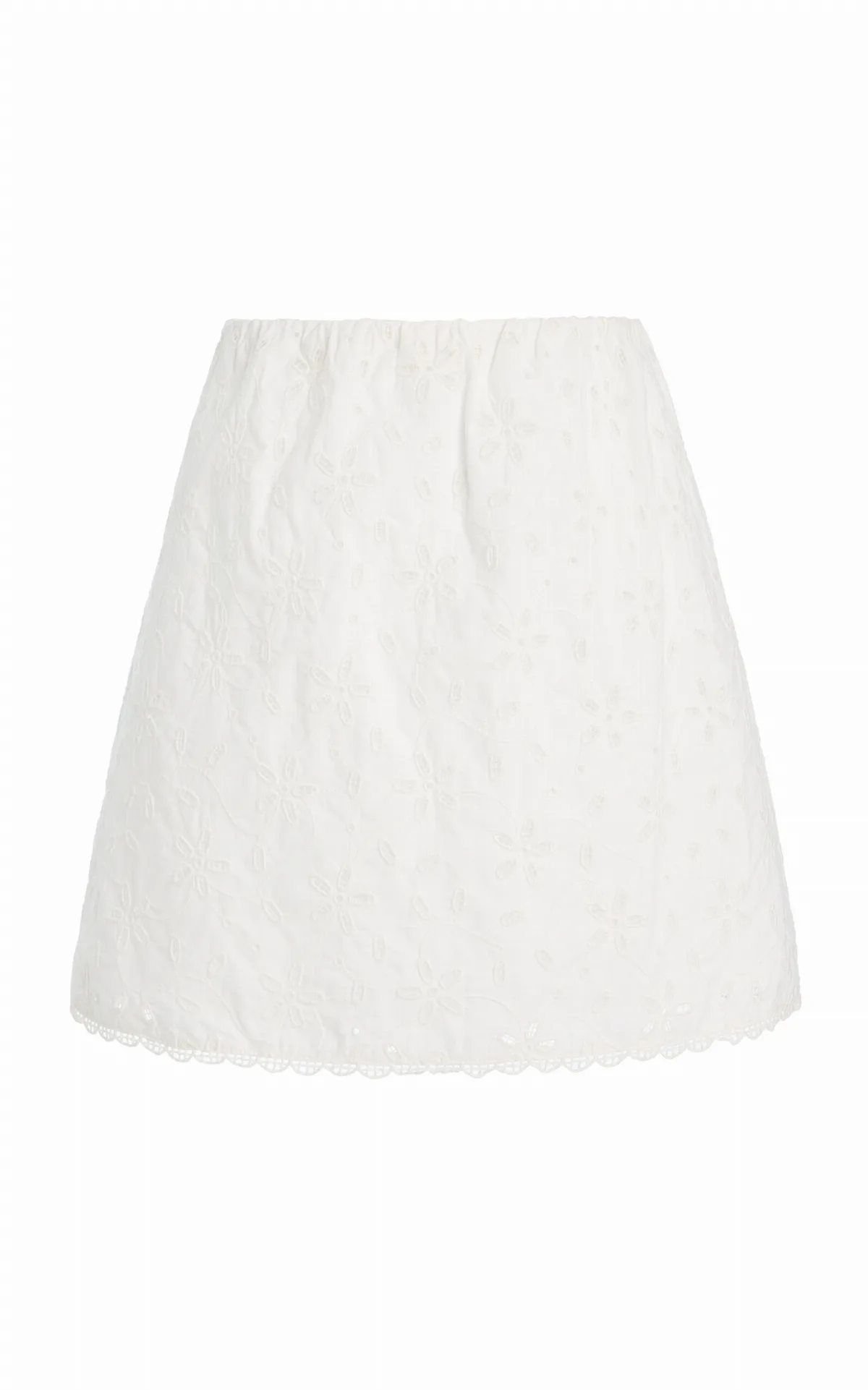 Salma Eyelet Cotton Mini Skirt by Posse