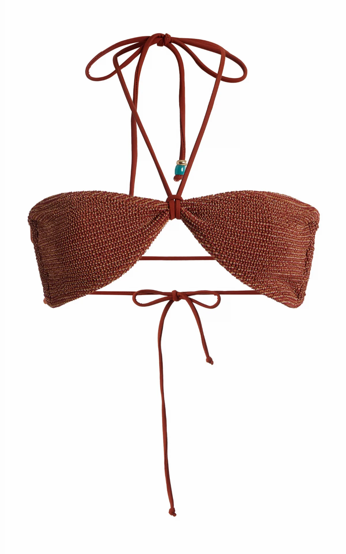 Piper Beaded Bandeau Bikini Top by Bond-Eye