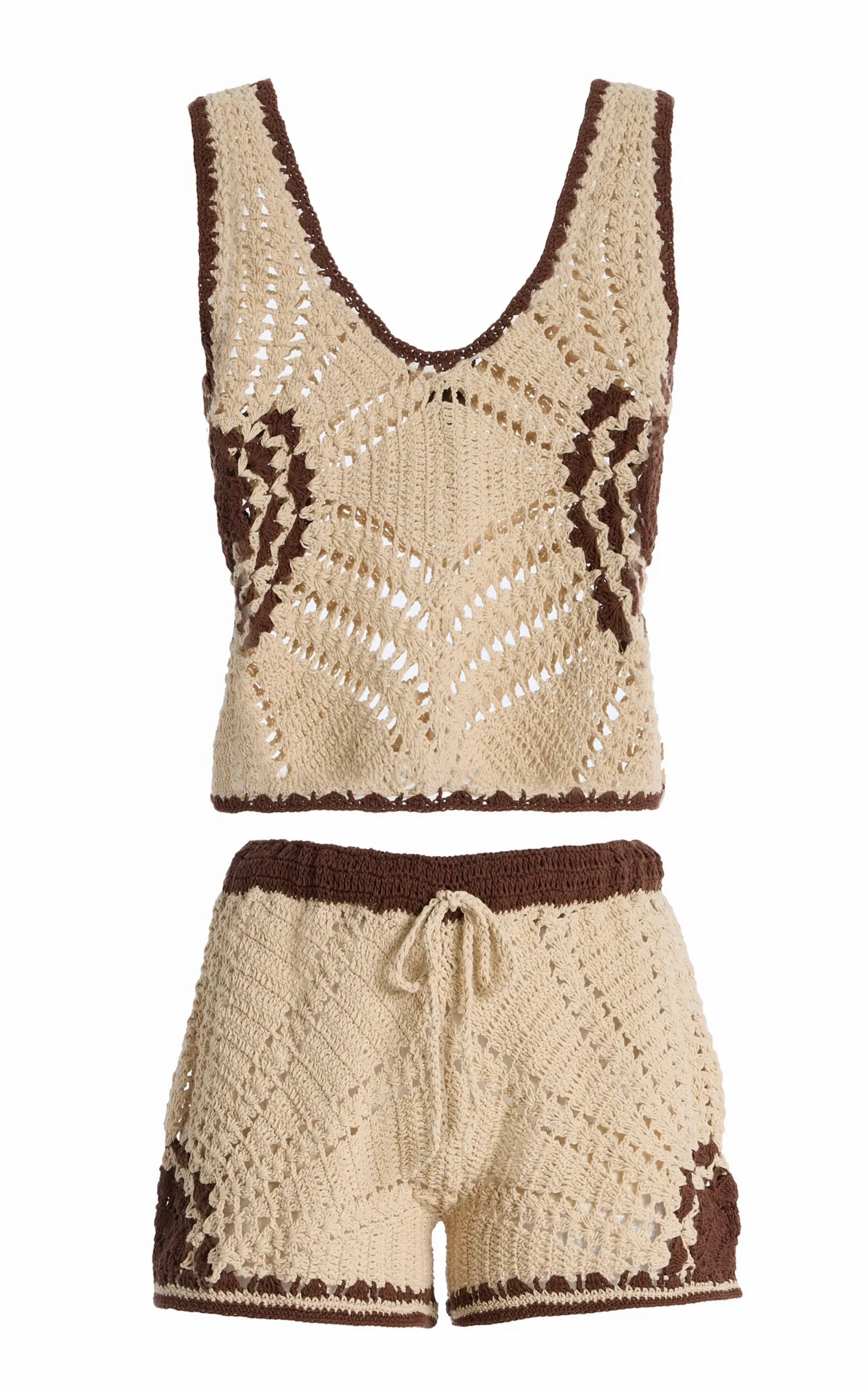 Crocheted Cotton Short Set by Akoia Swim