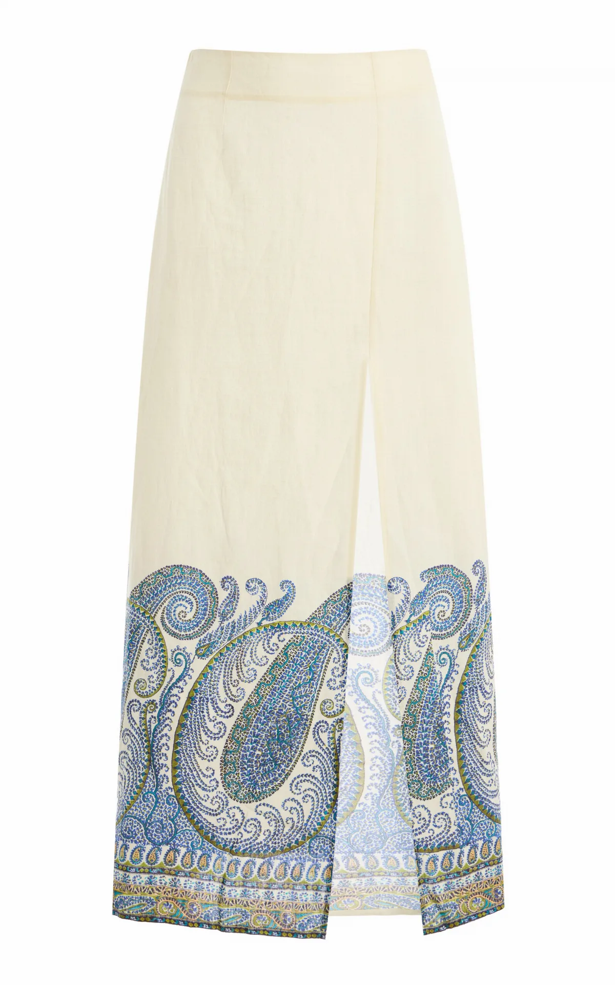 Arcadia Paisley Maxi Skirt W Split by BOTEH