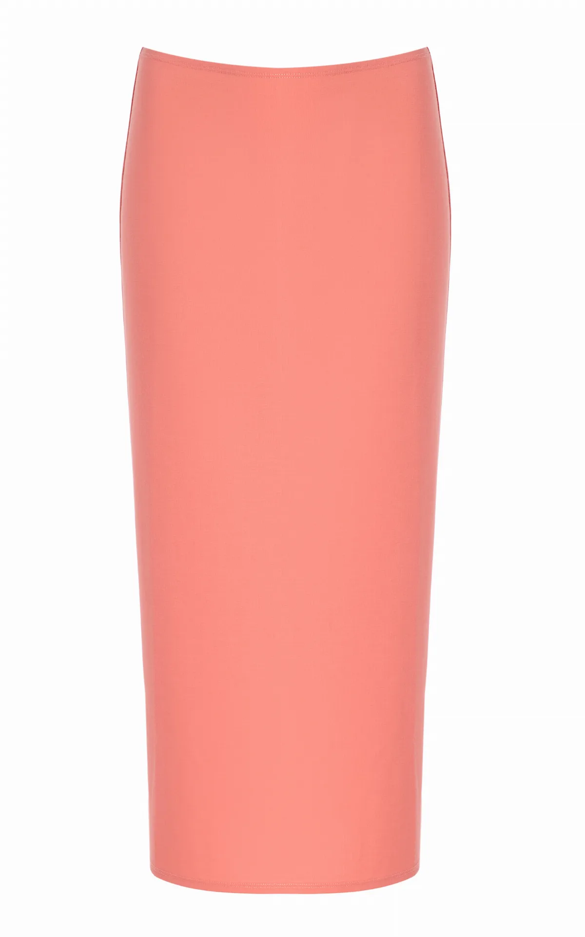 Tube Rib-Knit Midi Skirt