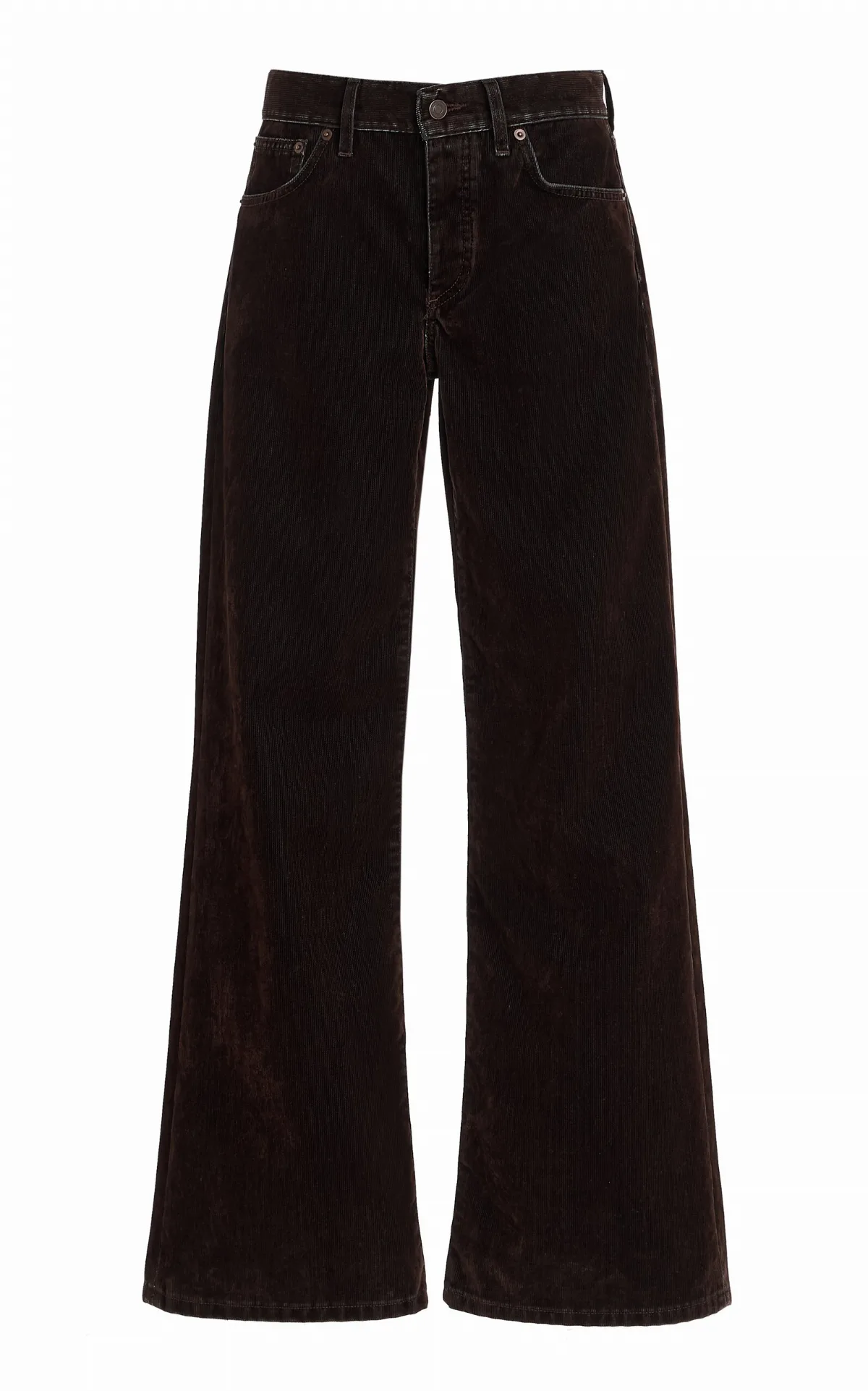 Kyoto Corduroy Low-Rise Flared-Leg Jeans by Jeanerica