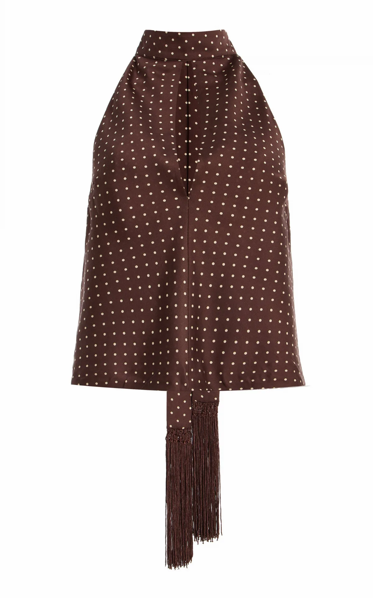Phoebe Polka-Dot Woven Tie-Neck Top by Posse