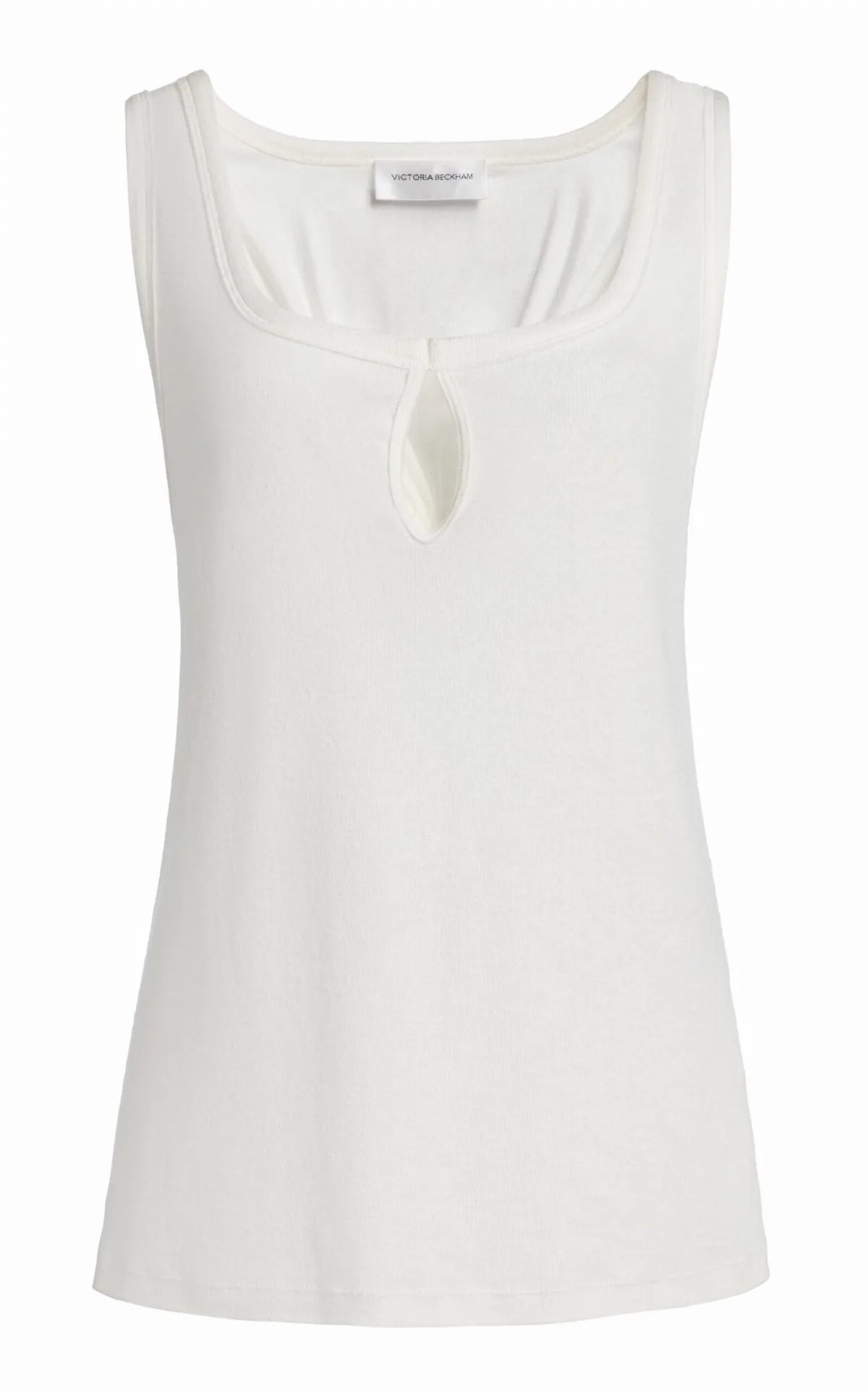 Slit Cotton-Blend Tank Top by Victoria Beckham