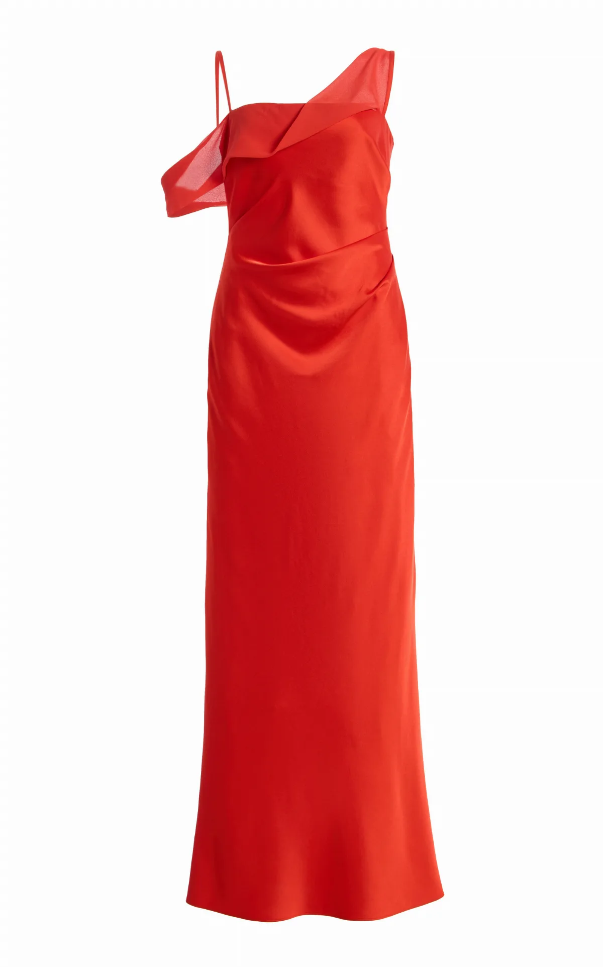 Devlyn Asymmetric Satin Maxi Dress by Significant Other