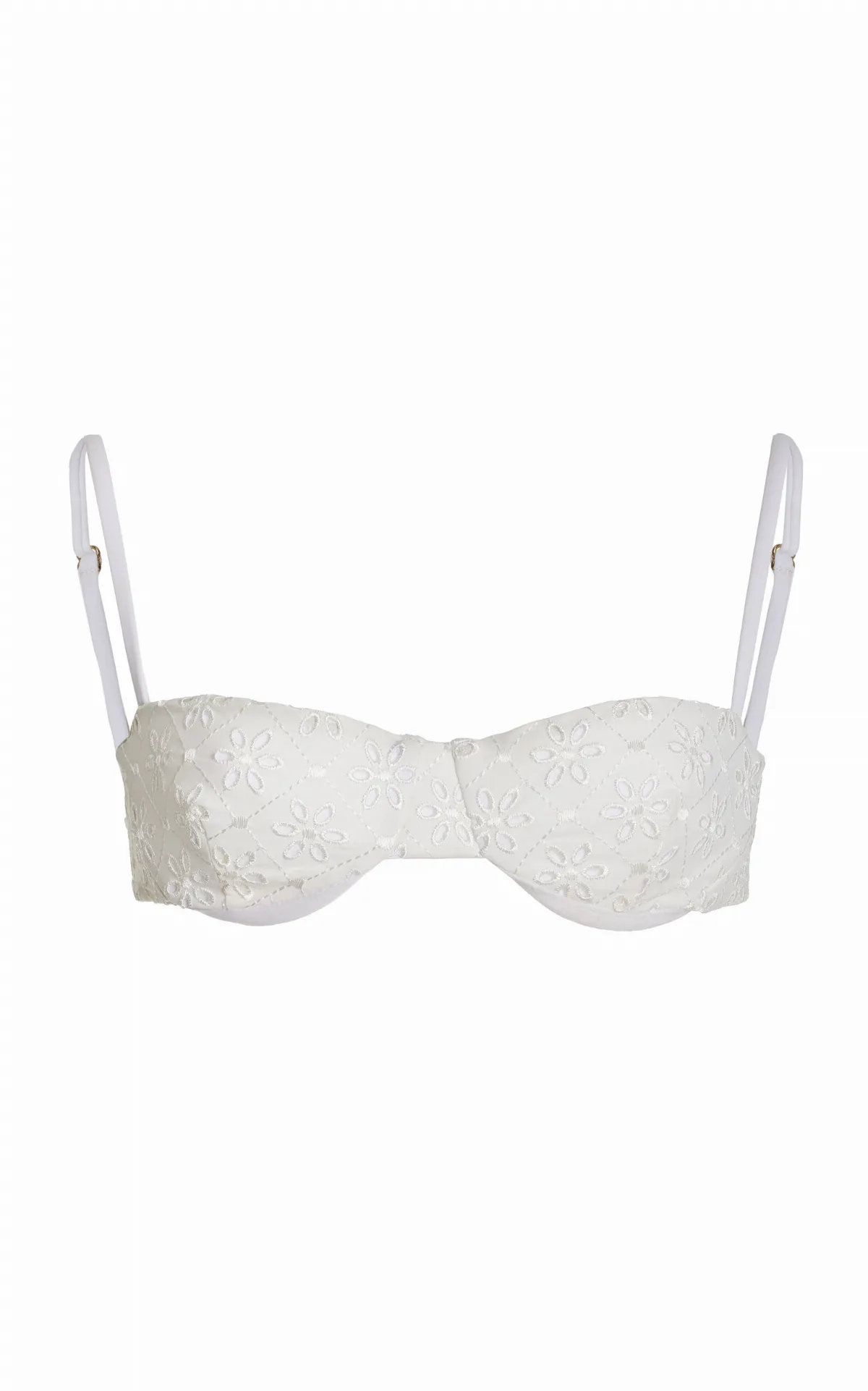Ingrid Broderie Anglaise Balconette Bikini Top by JUILLET SWIMWEAR