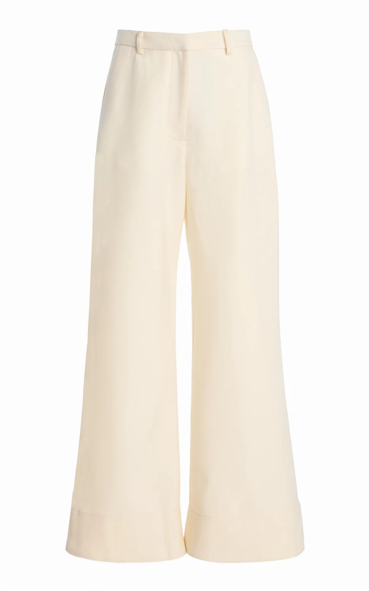 The Summer Wool Flared Trousers by SLOAN