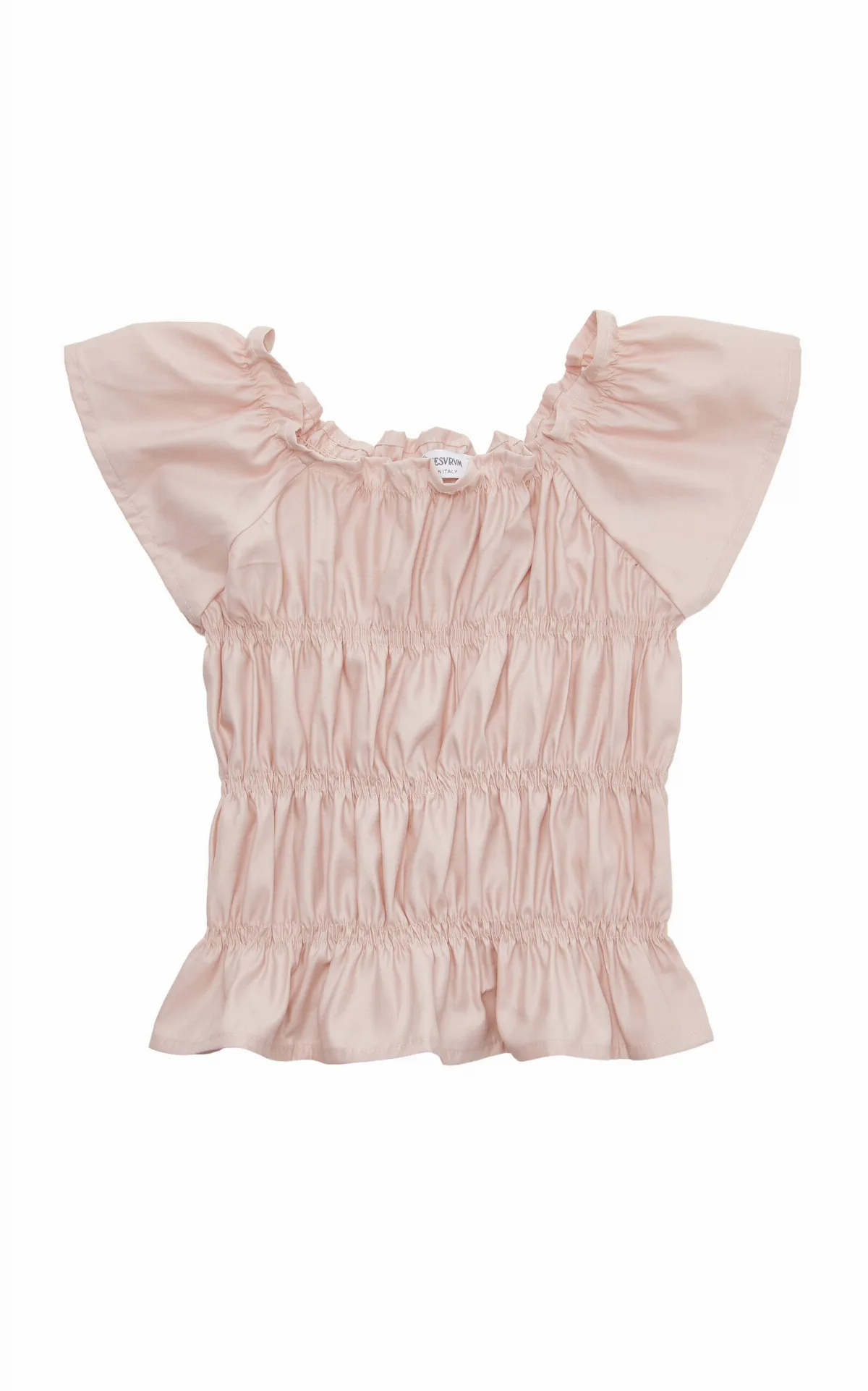 Cotton-Satin Top by Jesurum