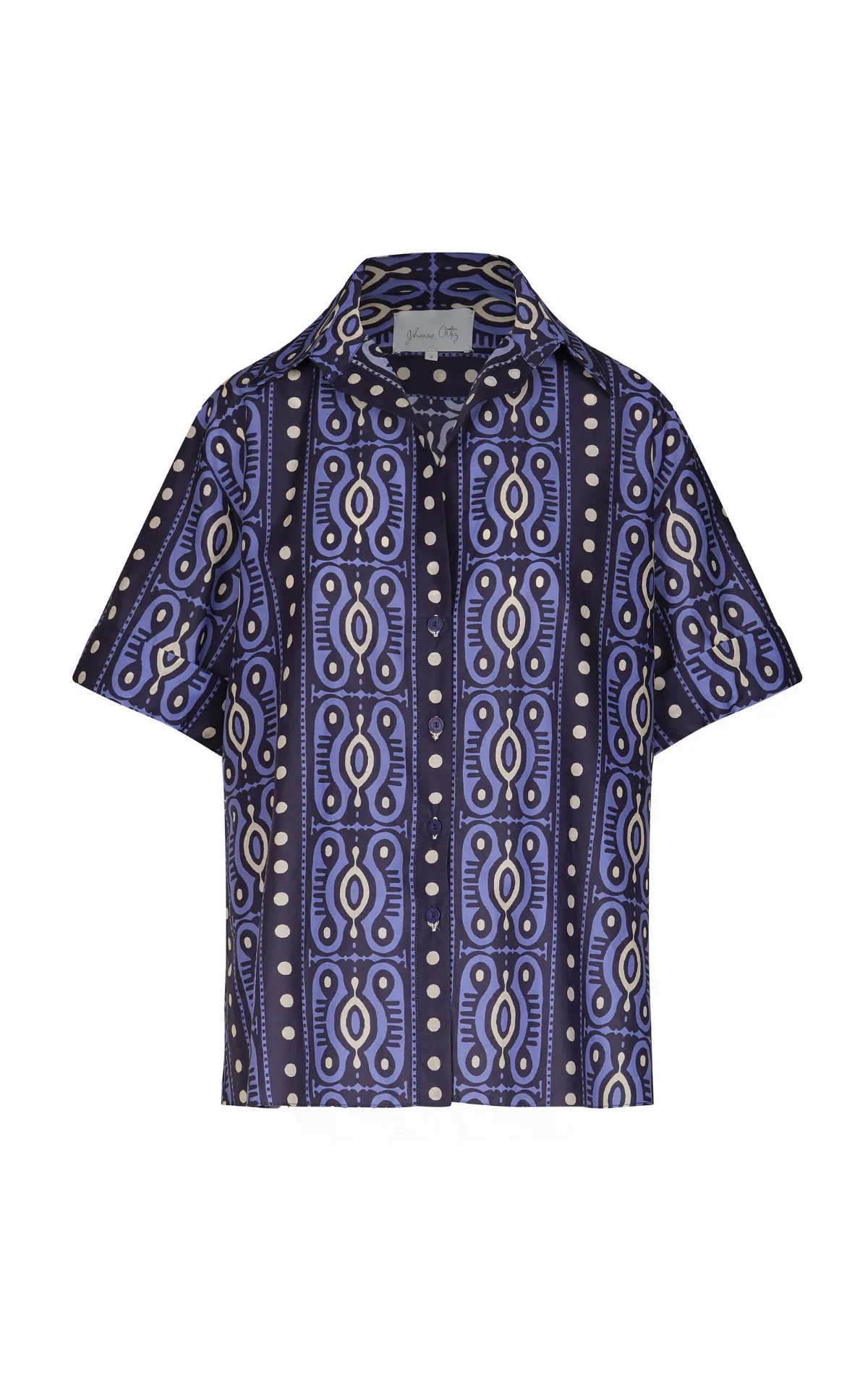 Salty Promises Cotton Poplin Shirt by Johanna Ortiz