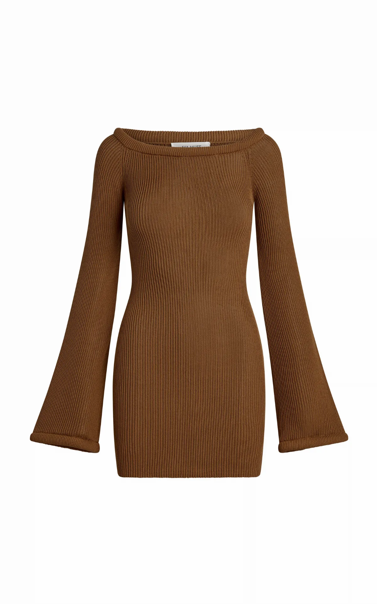 Eos Knit Silk-Cotton Mini Dress by Aya Muse