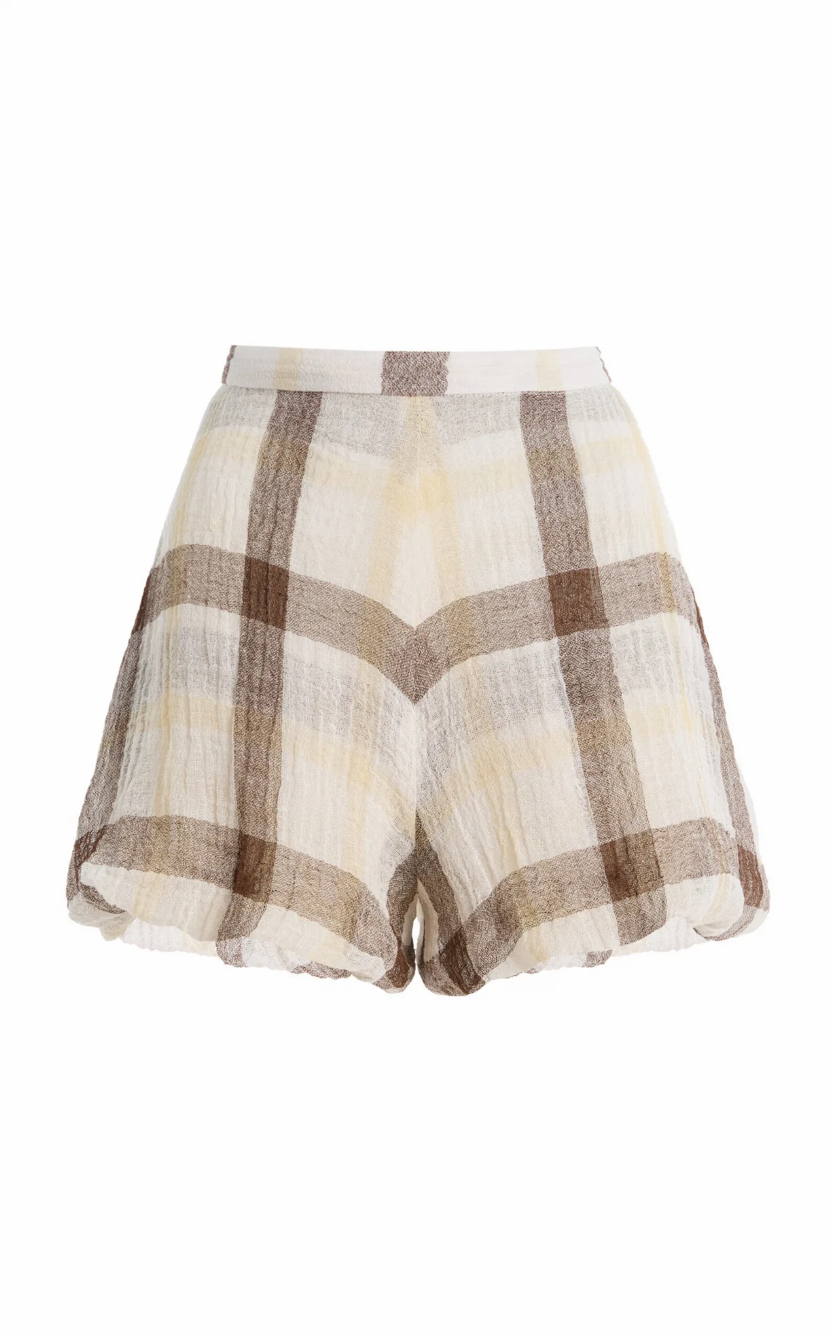 Pouf Linen-Blend Gauze Shorts by Lisa Marie Fernandez